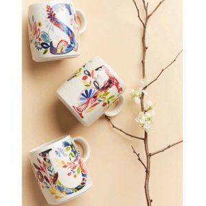 *final markdown* ANTHROPOLOGIE Starla M. Halfmann Petal Mono Mug S